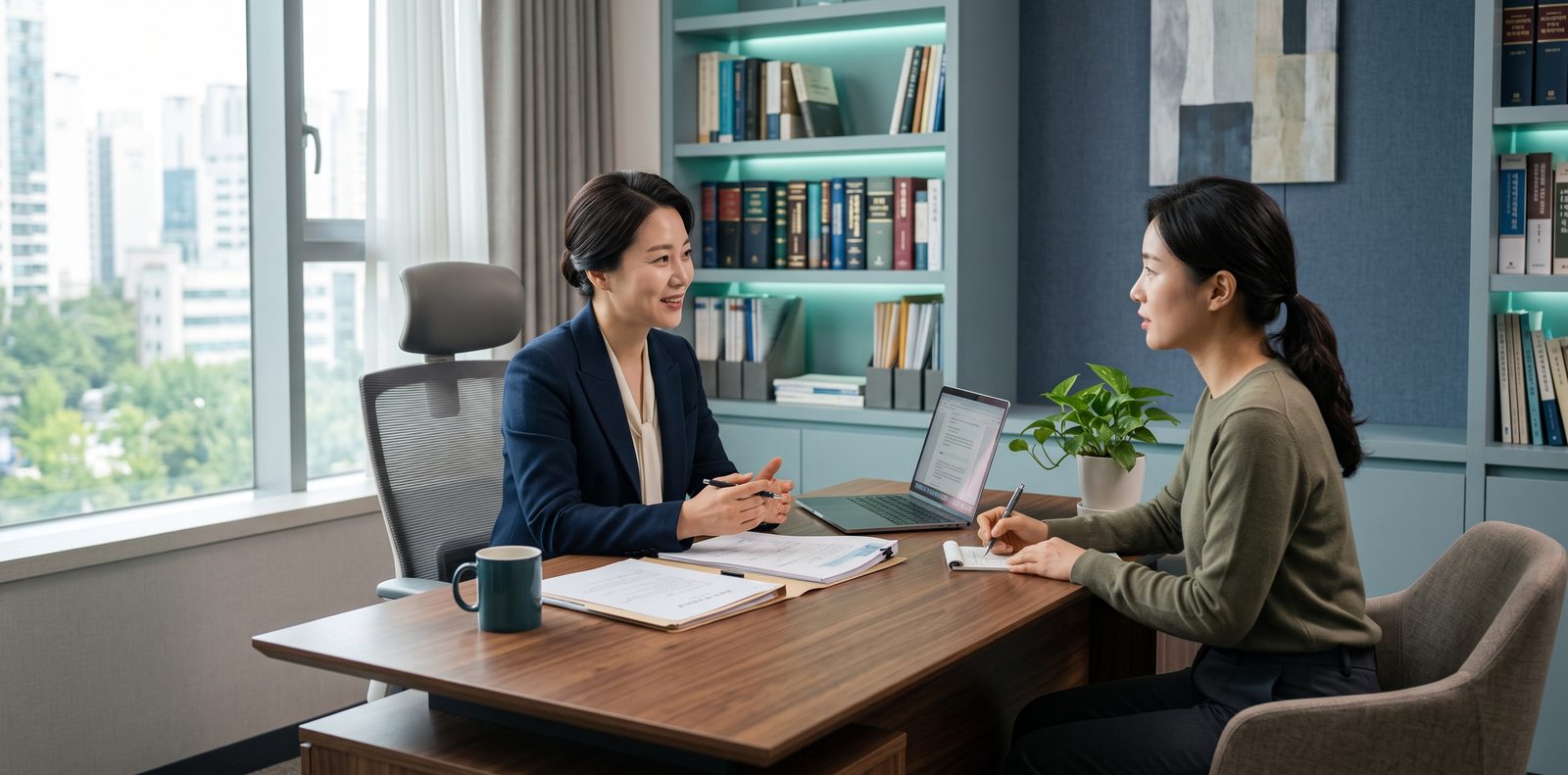 크레딧닥터 법률 상담 장면